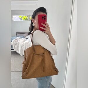 Authentic Balenciaga Papier Tote in Tan